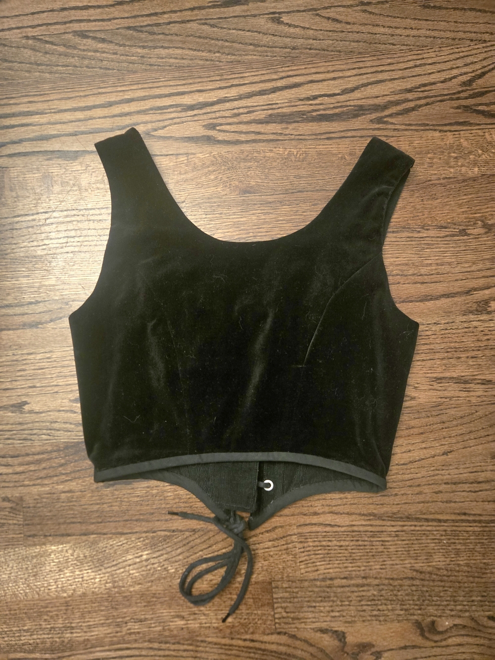 Black Velvet Bodice Reversable Ren Faire - Picture 2 of 4